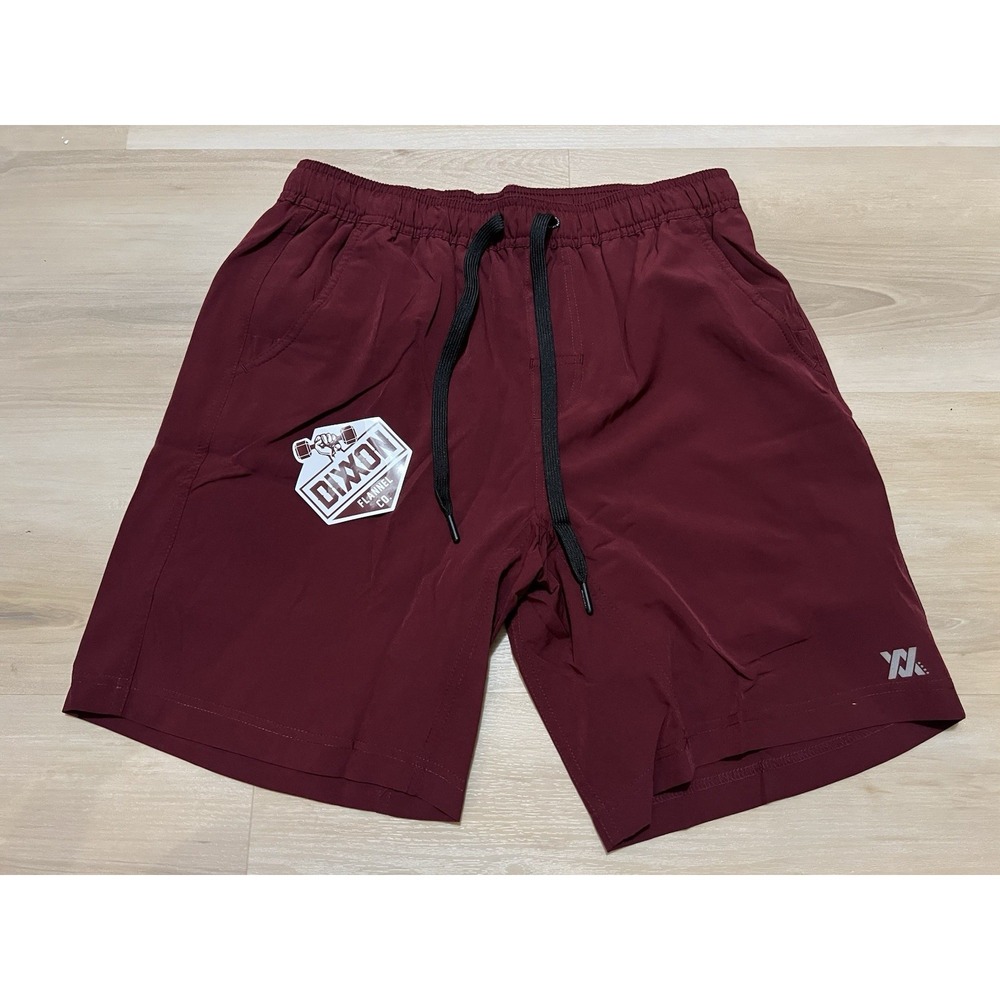 Dixxon Flannel Co Mens‎ The Brad Maroon Shorts Lined Athletic NEW Medium